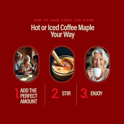 RIO Maple Flavoring Coffee Syrup – Perfect for Hot or Iced Coffee & Desserts, Classic Maple Blend Sweetened with Pure Cane Sugar, Barista-Grade Syrup for Drinks at Home & Work – 700ml