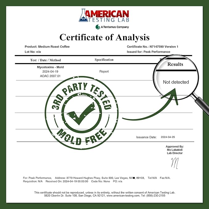 Peak Performance High Altitude Organic Coffee. Fair Trade, Low Acid, Non GMO, and Beans Full Of Antioxidants. Medium Roast Smooth Tasting USDA Certified Organic Whole Bean Coffee Bag