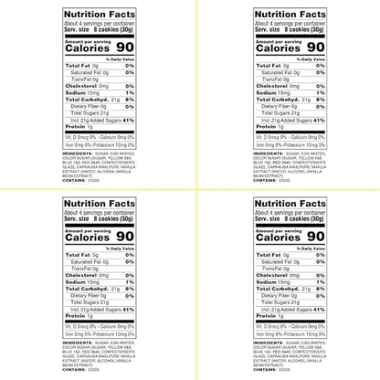 4 Pack Krunchy Melts Original Meringue Cookies | Halloween Vanilla 4-Pack | Only 90 Calories Per Serving | Fat Free, Gluten Free, Dairy Free (4 Oz)