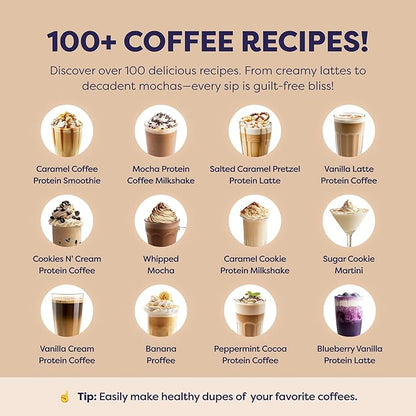 Mocha Protein Iced Coffee - Premium Whey Protein & Instant Iced Coffees - 100% Natural Cold Brew Coffee - Zero Artificial Flavors & Sweeteners, 80 mg Caffeine Per Serving, 0g of Sugar, 20 Servings