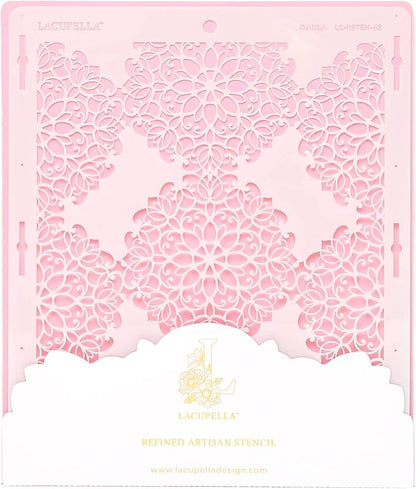 Cake Decorating Stencil for Tall Buttercream Cake, Royal Icing, Ganache, Paint, Airbrush (Darla)