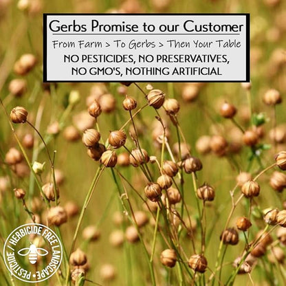 GERBS Flax Seed Meal 2 LBS. Premium Grade | Freshly Harvested & Packaged in Resealable Bulk Bag | Non-GMO, Keto & Paleo Cleared | Improves digestion & Relieves constipation | Gluten Peanut Free
