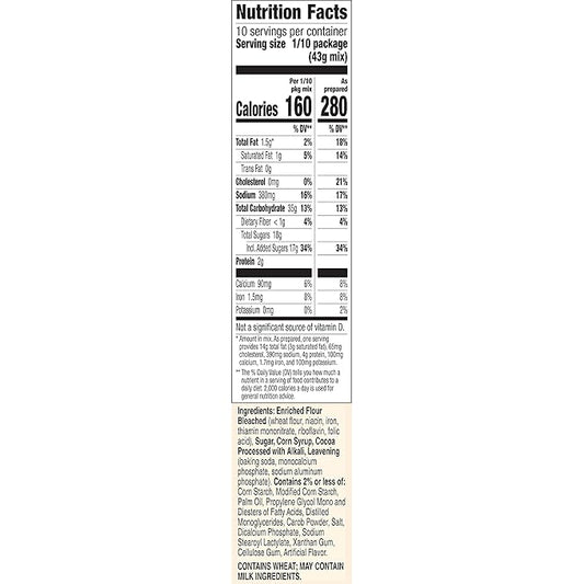 Betty Crocker Super Moist Chocolate Fudge Cake Mix, 15.25 oz. (Pack of 12)