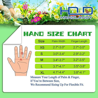 HANDLANDY Long Gardening Gloves for Men & Women, Cowhide Leather Rose Pruning Gloves- Breathable & Durable Gauntlet Glove (Medium, Brown)