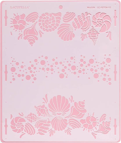 Cake Stencil for Buttercream Cake, Royal Icing, Ganache, Painting, Art and Crafts (Marin)