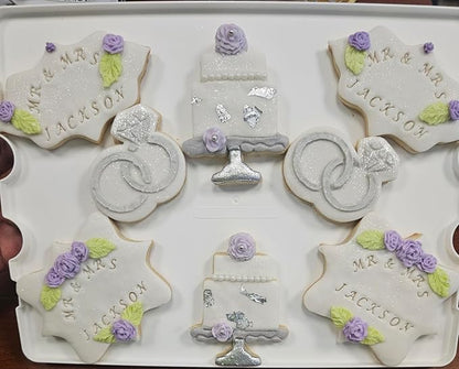 Wedding Ring Cookie cutter and stencil set Baking stencils and cutters bundle DIY bakery decorating kit Cookie cutter with stencils Icing stencil and cookie cutter combo(Wedding Ring)
