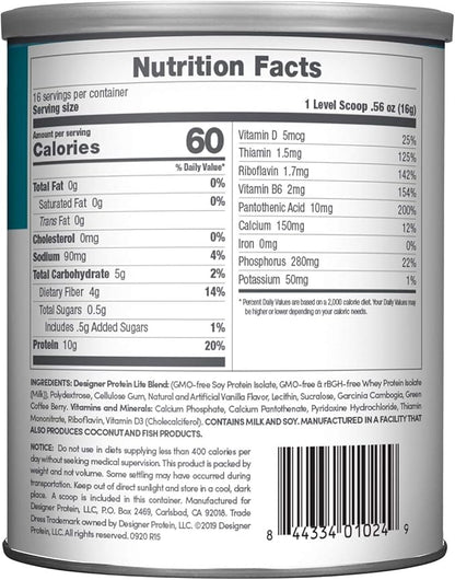 Designer Wellness, Designer Lite, Low Calorie Natural Protein, Prebiotic Fiber, Key Vitamins & Minerals, Vanilla Cupcake and Chocolate Cookies & Cream Bundle