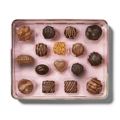 Ethel M Chocolates Premium Taste of Las Vegas Collection Chocolate Gift Box, Milk & Dark Chocolate Candy Assortment, 16 Pieces of Creamy, Smooth and Rich Chocolate Gems