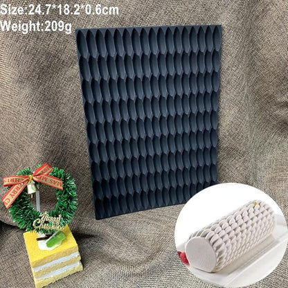 Generic Silicone Swiss Cake Mould Cake Mold Silicon Fondant Mat Impression Lace Moulds