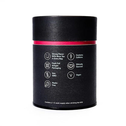 August Uncommon Low Country Bourbon Sugar Black Tea – Vegan, Non-GMO Loose Tea Leaves – Energize Your Day with Southern Wild Flavor in a Convenient Can with 15 Plastic-Free Bags