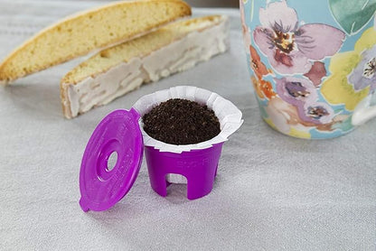 Cafe Filters Paper Liners for Reusable K Cup Coffee Pods by Perfect Pod - Fits All Brands, Compatible With All Refillable Capsules - Disposable Paper Filters (200-Ct)