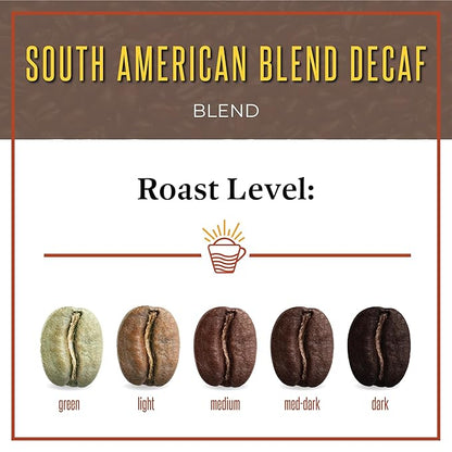 San Diego Coffee DECAF South American Blend, Medium Roast, Whole Bean Coffee, 5-Pound Bag Café en grano tostado descafeinado