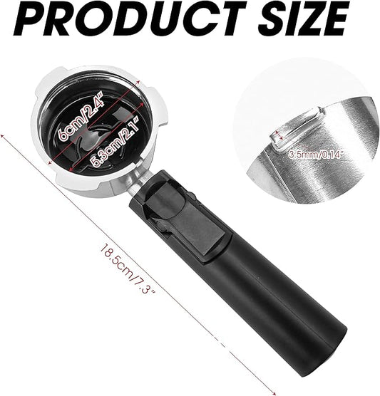 Coffee Espresso Machine Handle Replacement Parts, Cafe Bracket Handle for Lidl Silvercrest CM4621 CM4216 KF5002 KF500S Barista (for 51mm Portafilter Basket - Not included)