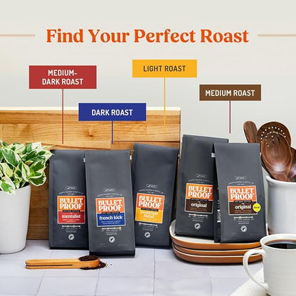 Bulletproof Original Medium Roast Single-Serve Pods, 72 Count, 100% Arabica Beans, Clean Coffee Tested for Toxins, Packaging May Vary