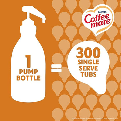 Nestle Coffee mate Coffee Creamer, Salted Caramel Chocolate, Concentrated Liquid Pump Bottle, Non Dairy, No Refrigeration, 50.7 oz (Pack of 2)