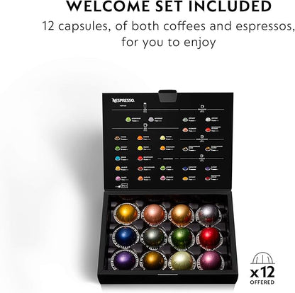 Nespresso Vertuo Plus Deluxe Coffee and Espresso Maker by De'Longhi, Matte Black