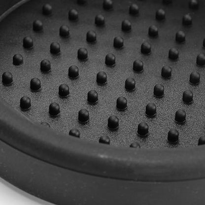 Tamper Mat, Mini Silicone Countertop Espresso Tamping Mat, Cup Mat, Barista Tools, Espresso Accessories, Round, Black