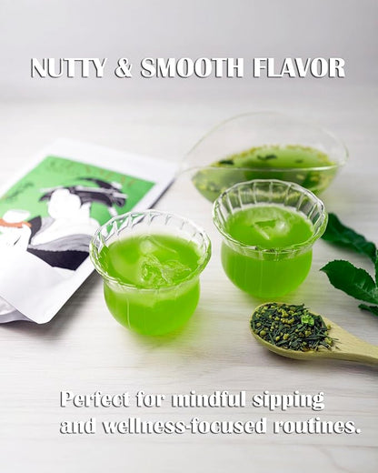 SUMIRE Japanese Genmaicha Brown Rice Green Tea, matcha Blend, Nutty Flavor