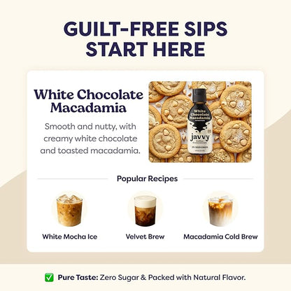 Coffee Concentrate - Limited Release Flavors - Cold Brew Coffee, Perfect for Hot or Iced Instant Coffees, Hot Drinks, Cold Brew Concentrate, 35 Servings - White Chocolate Macadamia