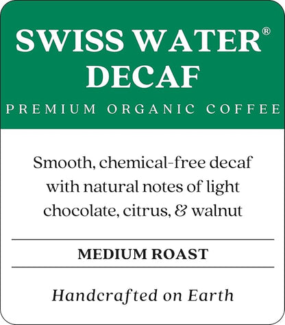 Copper Moon Ground Coffee, Medium Roast, Swiss Water Decaf Blend, 3 Bags 12 oz. Each