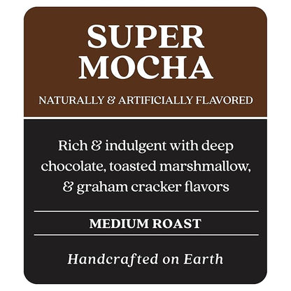 Copper Moon Single Serve Coffee Pods for Keurig K-Cup Brewers, Medium Roast, Super Mocha Blend, 72 Count