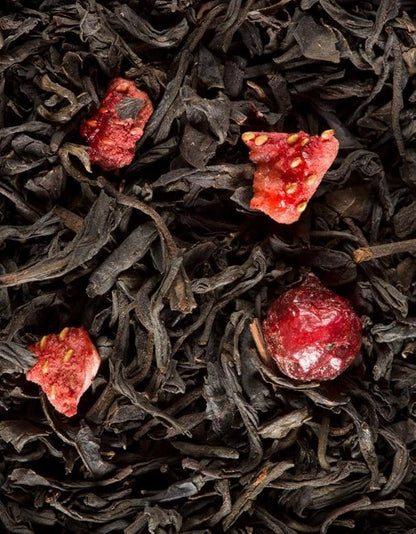 Dammann Freres Sachets, Quatre Fruits Rouges Tea Bags, Premium Gourmet French Black Tea, Blend Strawberry, Cherry, Raspberry, Red Currant Flavors, 25 Count (Single Pack)