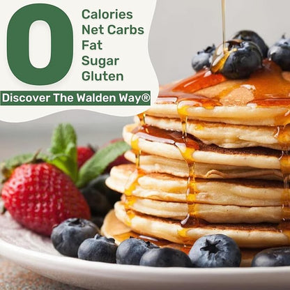 Walden Farms Maple Bacon Syrup – Perfect for Pancakes, Waffles, Desserts – Zero Calorie, Sugar-Free, Low Carb, Keto-Friendly, Gluten-Free, Vegan – 12 oz Bottle