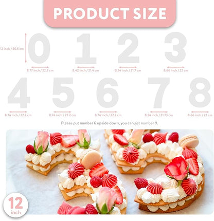 Cake Stencils - Set 18Templates with Scraper and 50Pins, Cookie Stencils for Royal Icing, Cookie Templates for Buttercream Decorating, Baking Stencils, Mesh Reusable Spray Fondant Cookies, Paiting