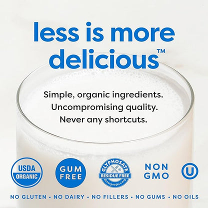 MALK Almond Milk Unsweetened (32oz, Pack of 6) - Shelf Stable Organic Almond Milk, Non GMO, Whole 30, Dairy Free, Vegan, Plant Based, No Gums or Fillers - Malk for Smoothies, Cereal, Coffee,Creamer