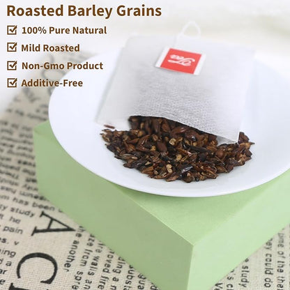 TEARELAE - Barley Bags - 4g x 50 Count - 100% Pure Natural Roated Barley Grains Herbal Tea - Mugicha - Non-GMO - Caffeine-free - Gently Sweet & Mellow