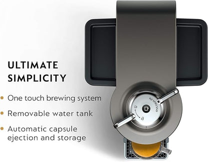 Nespresso Vertuo Coffee and Espresso Machine by De'Longhi,54 oz, Titan,Gray