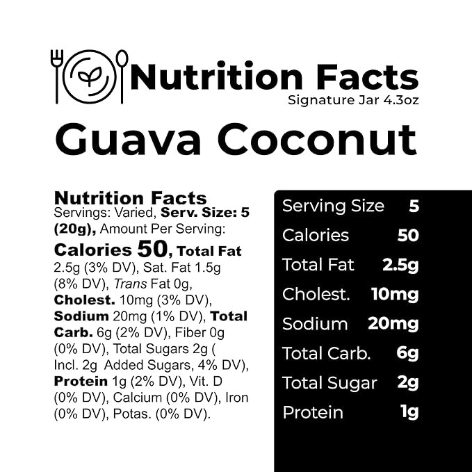 The Panza Guava Coconut Gourmet Cookie Snack Thin & Crispy | Organic, Non-GMO, 100% Natural Ingredients | Signature Jar 4.3 oz