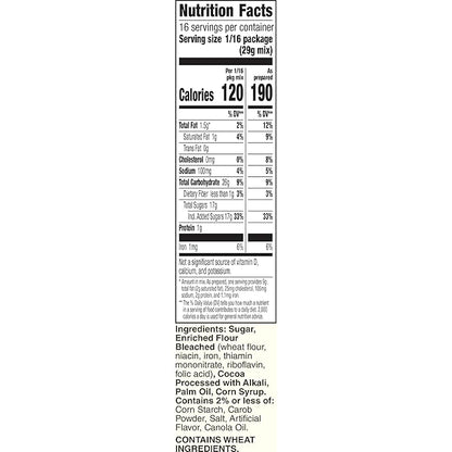 Betty Crocker Favorites Dark Chocolate Brownie Mix, 16.3 oz. (Pack of 12)