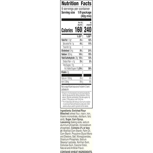 Betty Crocker Delights Super Moist Butter Pecan Cake Mix, Holiday Baking, 13.25 oz (Pack of 12)