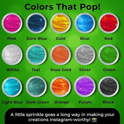 Bulk (20g) Luster Dust Edible Cake Decorations, Edible Luster Dust for Cakes, Light Green Edible Luster Dust for Cupcake Decorations, Cake Drip, Edible Paint, Light Green Edible Shimmer Dust for Drinks