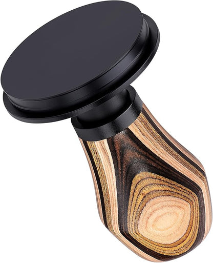 Normcore 58.5mm Coffee Tamper V4.1, Espresso Spring Loaded Tamper With Titanium PVD Coating Flat Base, 15lb / 25lb / 30lbs Replacement Springs, Colorful Wood Handle