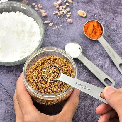 14PCS Measuring Spoons Set, 1 tbsp, 1/2 tbsp, and 1-1/16tsp Stainless Steel Measuring Spoons for Cooking Baking Spice Jars and Liquid Ingredients