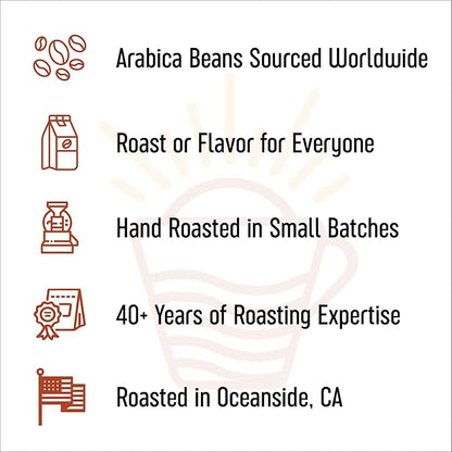San Diego Coffee Costa Rican, Medium Roast, Whole Bean Coffee, 16-Ounce Bag Café en grano tostado