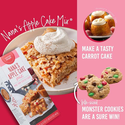 Tastefully Simple Nana's Apple Cake Mix, 16.5 Ounce (Pack of 2)