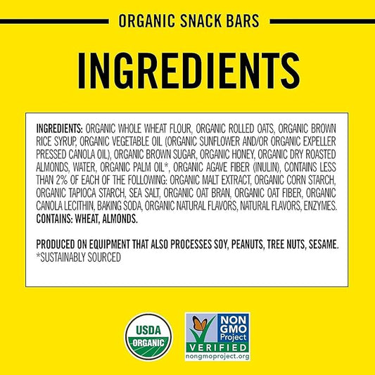 Dave's Killer Bread Organic Snack Bars, Variety Pack (1 Trail Mix Crumble, 1 Oat-Rageous Honey Almond) Pack of 2