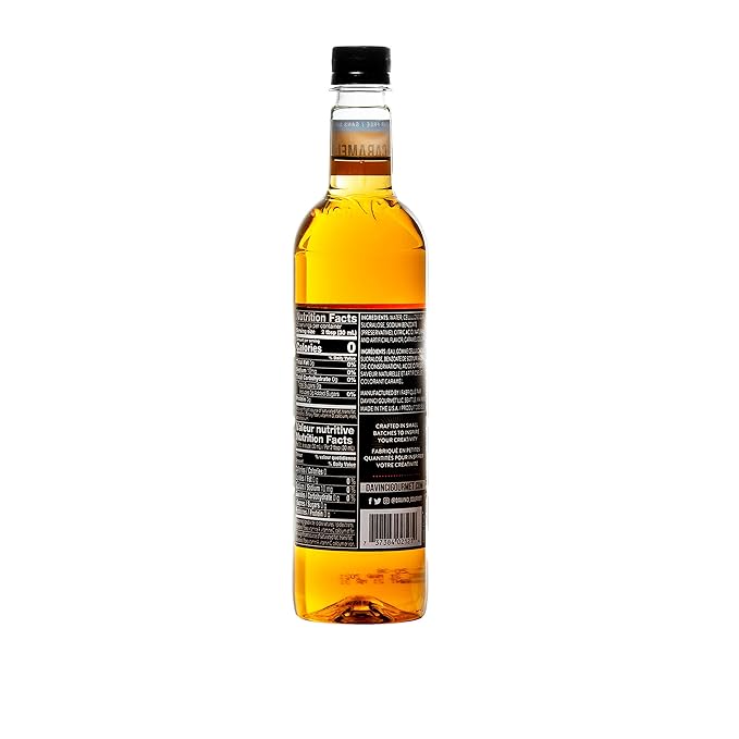DaVinci Gourmet Sugar Free Caramel Syrup, 25.4 Ounce (Pack of 9)