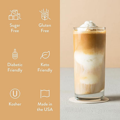 Jordan's Skinny Syrups Sugar Free Coffee Syrup, White Chocolate Flavor Mix, Zero Calorie Flavoring for Lattes, Protein Shake, Cocktail & More, Gluten Free, Keto Friendly, 25.4 Fl Oz (Pack of 2)