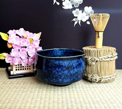 Japanese Traditional Handcrafted Mino Matcha Chawan Tea Bowl Cup Ceremony Tableware Pottery (Seikingama)