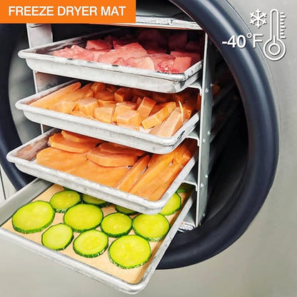 Silicone Baking Mat Roll -16IN x 10FT Non Stick Heat Resistant Food Grade Baking Mats, No Slip Reusable Freeze Dryer Mat,Pastry Mat,Countertop Protector Mat, Washable Oil-Proof Refrigerator Liners