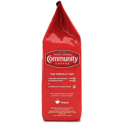 Community Coffee Toasted Hazelnut Flavored 12 Ounce, Medium Roast Ground Coffee, 12 Ounce Bag (Pack of 2)