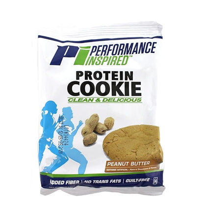 Performance Inspired Nutrition Protein Cookie - Contains: BIG 15G Isolate Proteins - 7G Of Fiber - All Natural - Gluten Free - No Artificial Ingredients - Peanut Butter Flavor - 12 Count