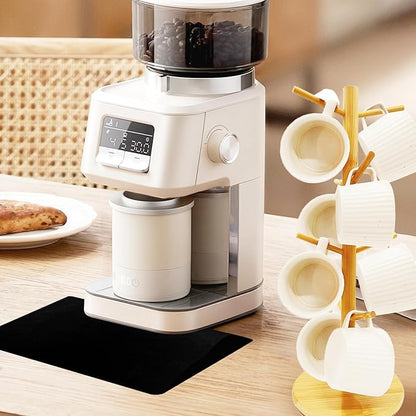 SNAIL GARDEN Wood Coffee Mug Holder With 8 Hooks, Cup Stand With Drying Mat, Tree Hanger Rack for Counter, Bar Accessories and Decor, Station Organizer