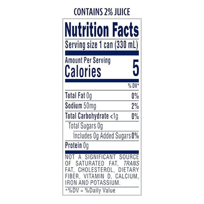 Sanpellegrino CIAO Lime Sparkling Water, Low-Calorie Italian Sparkling Water with Real Fruit Juices, 0g Added Sugar, 24-Pack