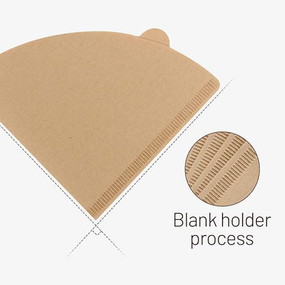 Coffee Filters, Size 02 Unbleached Cone Filters, 200 Count Disposable Natural Paper Filters 2-4 Cup, 02 Cone For Pour Over and Drip Coffee Maker