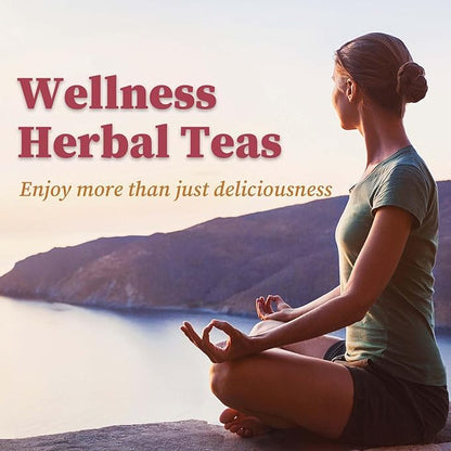 FullChea Hawthorn Berry Tea - 50 Teabags, 3g/bag - Premium, Non-GMO, Caffeine-free, Aids Digestion & Provides Antioxidants